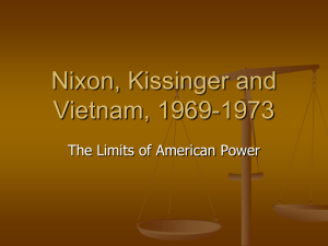 The Nixon-Ford-Kissinger Years, 1969-1976