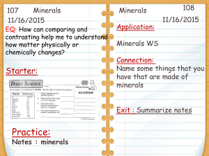 Minerals