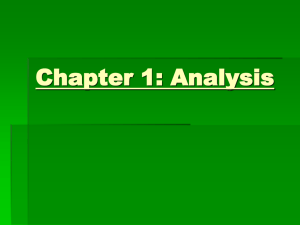 Chapter 2: Analysis