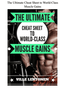 The Ultimate Cheat Sheet to World-Class Muscle
