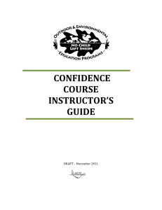 Confidence Course as a Human Relations Activity for Staff