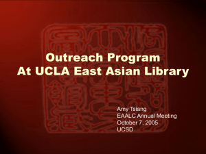 Outreach Project at UCLA, and Dialogues with