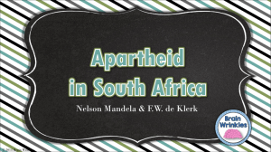Apartheid Student Edition