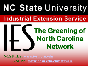 Power Point Presentation of The Greening of N.C. Network