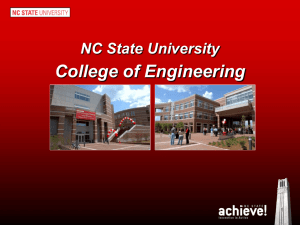 Engr Ncsu Edu News Stateofstate COEoverview Ppt