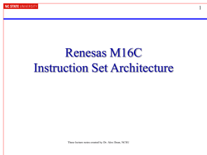 M16C ISA - Personal Web Pages