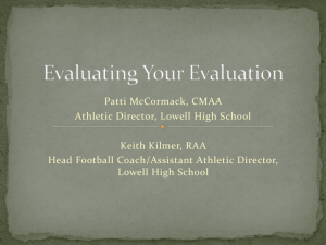 Evaluating Your Coaches
