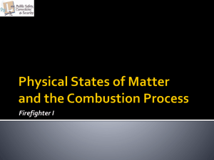 Physical States of Matter and the Combustion Process