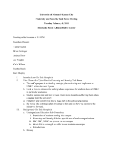 Task Force Minutes from 2-8-11