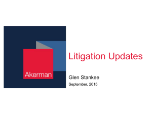 Tax Litigation Updates, Glen Stankee