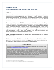 Buyer Financing Program Manual