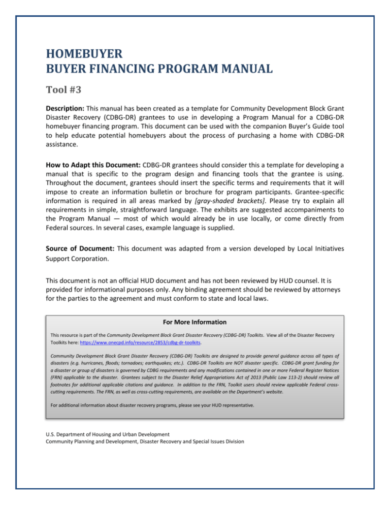 buyer-financing-program-manual