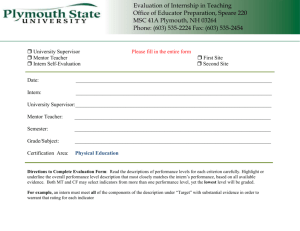 Physical Education - Plymouth State University