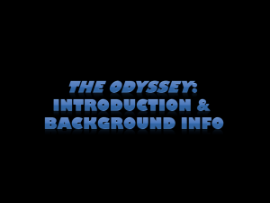 "The Odyssey" background Power Point