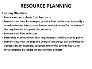 RESOURCE PLANNING