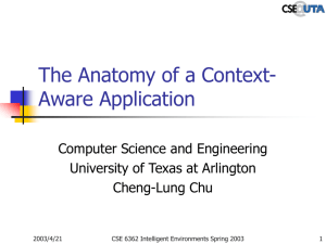 The Anatomy of a Context-Aware Application