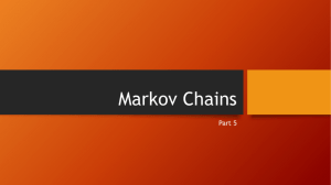 Regular Markov chains