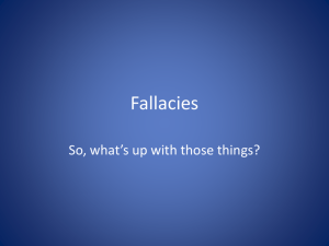 Fallacies - woodenspowerpoints