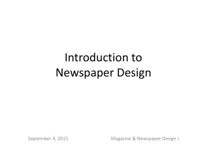 Introduction to Newspapers