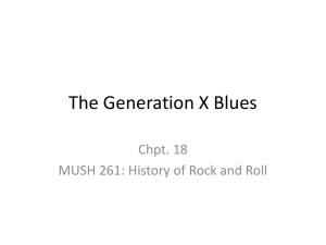 The Generation X Blues - Jessamine County Schools
