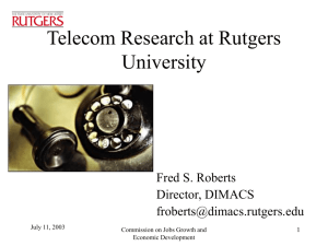 Hi there - dimacs - Rutgers University