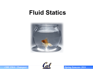 Fluid Statics