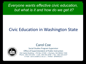 Civic Education in Washington State