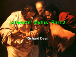 Atheists' Myths - Evidence for God from Science