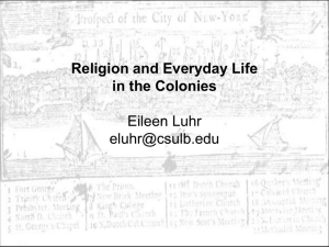5.4 - Religion in Everyday Life in the Colonies