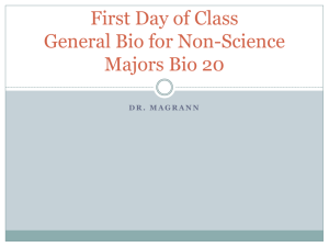First Day of Class Anatomy Bio 11