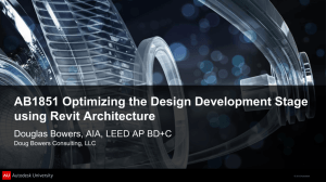 AB1851 Optimizing the Design Development Stage using Revit
