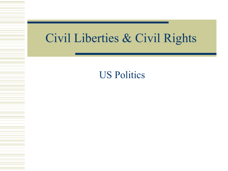 Civil Liberties Definition Us History Quizlet