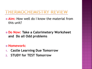 Thermochemistry Review