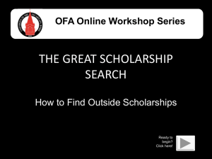 The Great Scholarship Search - University of the Incarnate Word