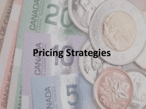 11a. Pricing Strategies