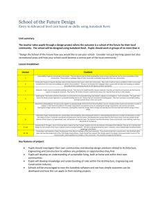 School of the Future Design Entry to Advanced level unit based on