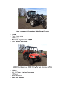 2004 Lamborgini Premium 1060 Diesel Tractor