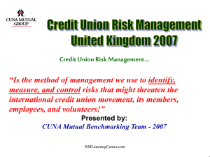 Credit Union Risk Management… - Risk Management Learning