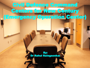 Civil Defence Command Centers for New Century