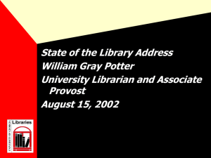 Power Point slide presentation - University of Georgia Libraries