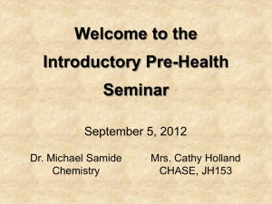 View the presentation from the 2013 Pre-Health First