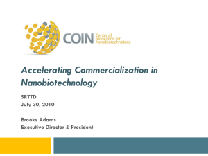 Accelerating Commercialization in Nanobiotechnology