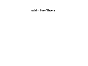 Acid-base Definitions . ppt