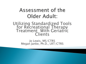 Assessment of the Older Adult