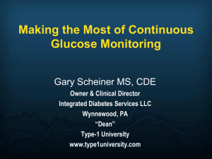 Making the Most of Continuous Glucose