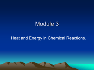 Chemistry Module 3 Thermochemistry d