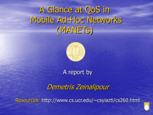 A Glance at QoS in Mobile Ad-Hoc Networks