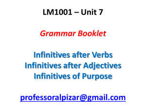 LM1001 Grammar Booklet Infinitives after Verbs p.46