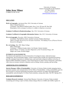 Curriculum Vitae - School of Geography and Development