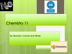 Chemistry 11 Olivier